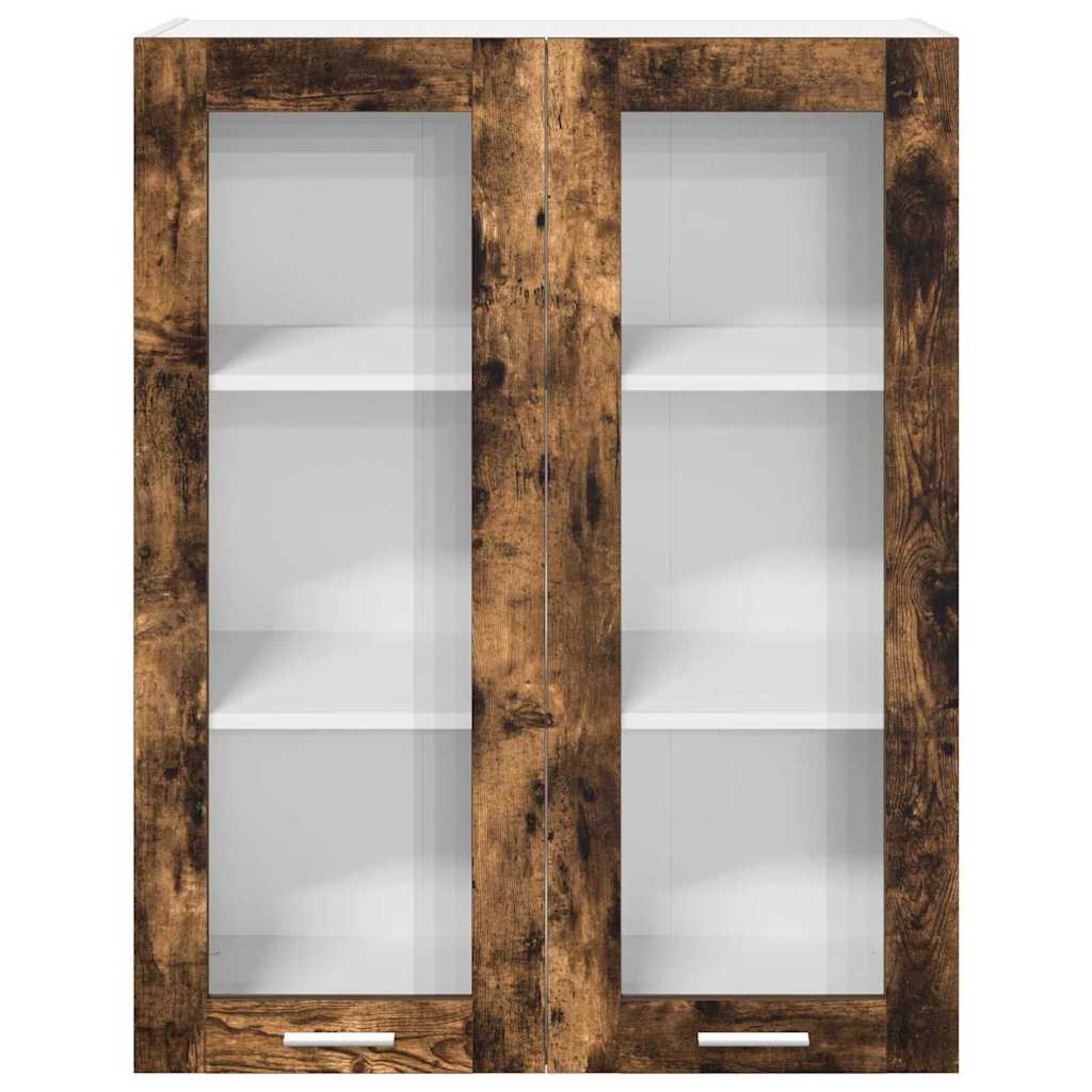 Hängeschrank mit Tür Riga Geräucherte Eiche 80 x 31 x 100 cm