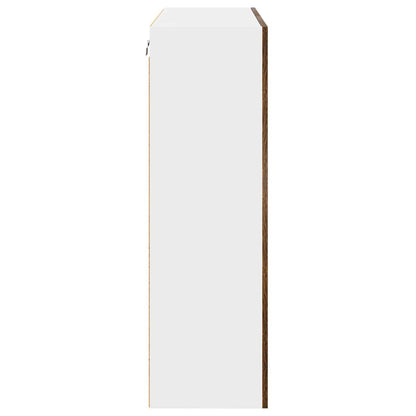 Hängeschrank mit Tür Riga Geräucherte Eiche 80 x 31 x 100 cm