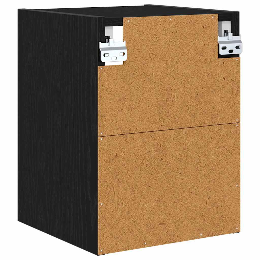 Hängeschrank Riga Schwarz Eichen-Optik 30 x 29,5 x 40 cm