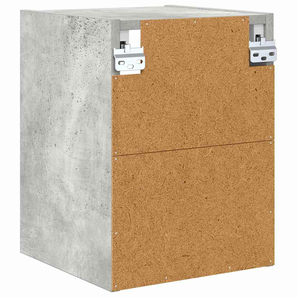 Hängeschrank Riga Beton Grau 30 x 29,5 x 40 cm Holzwerkstoff