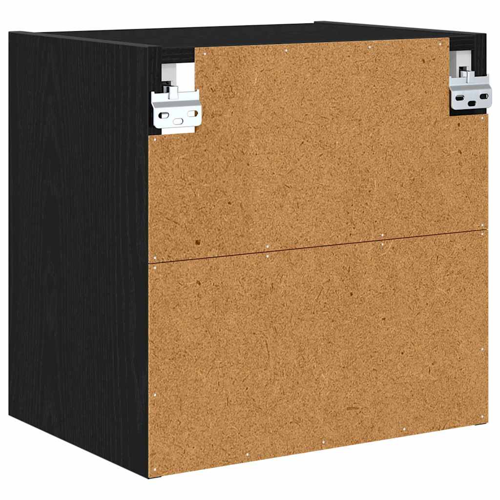 Hängeschrank Riga Schwarz Eichen-Optik 40 x 29,5 x 40 cm