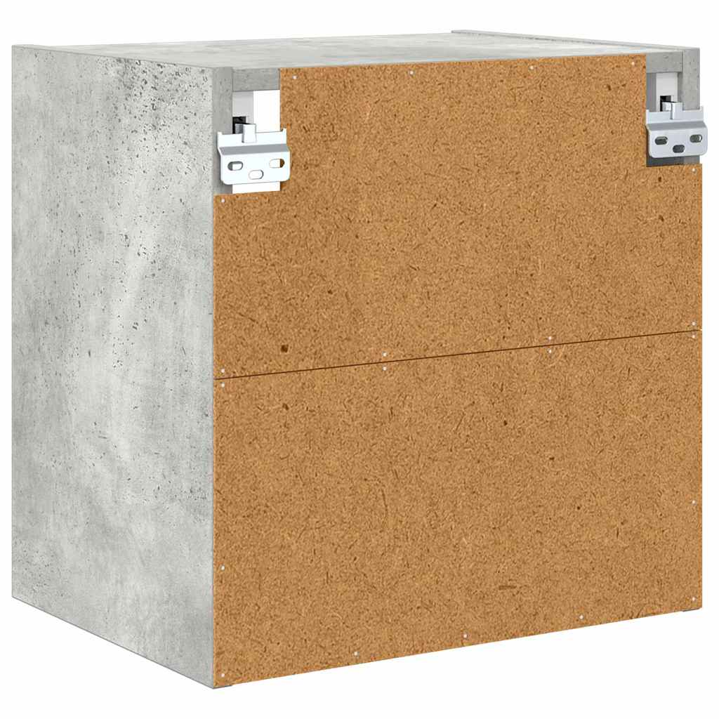 Hängeschrank Riga Beton Grau 40 x 29,5 x 40 cm Holzwerkstoff