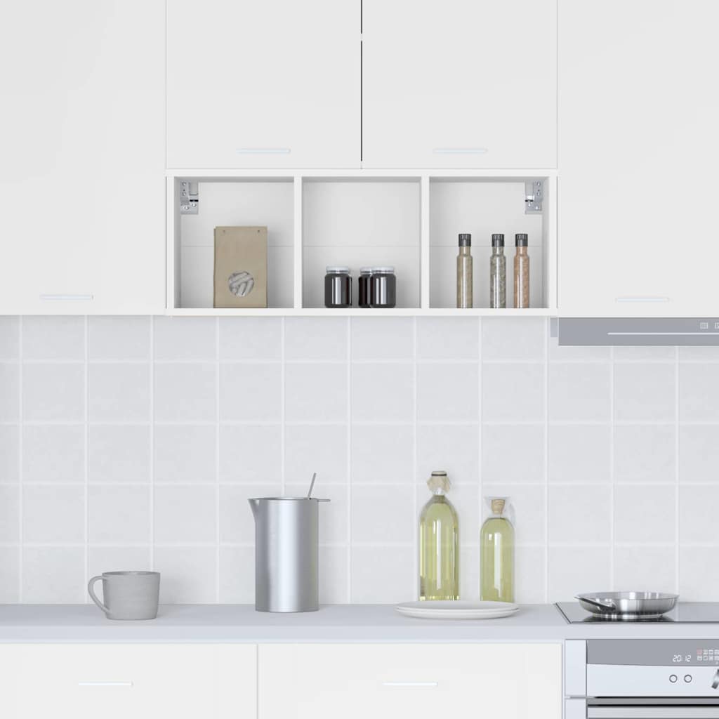 Hängeschrank Riga Weiß 30 x 29,5 x 80 cm Holzwerkstoff