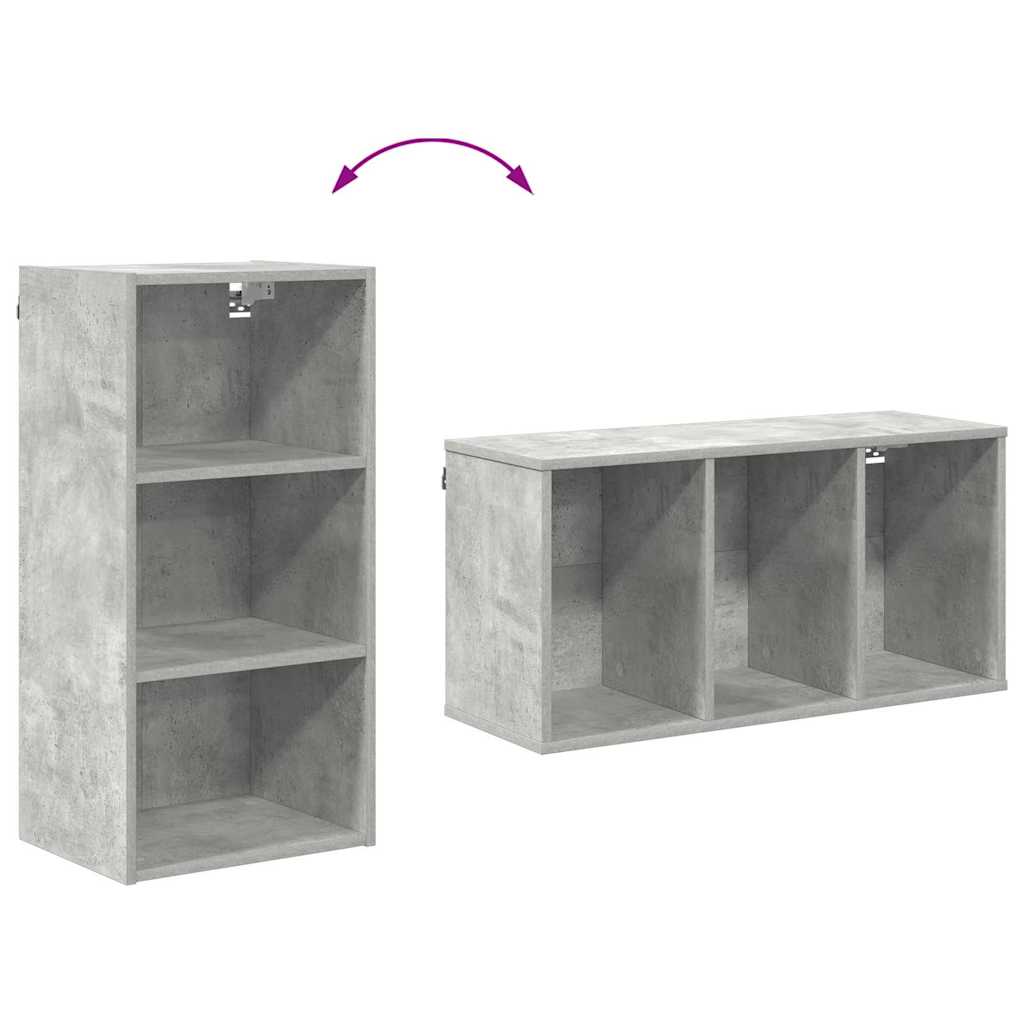 Hängeschrank Riga Beton Grau 40 x 29,5 x 80 cm Holzwerkstoff