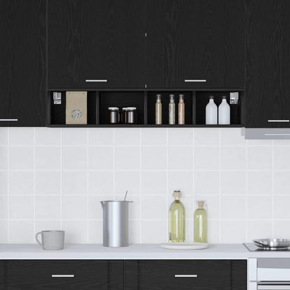 Hängeschrank Riga Schwarz Eichen-Optik 20 x 29,5 x 100 cm