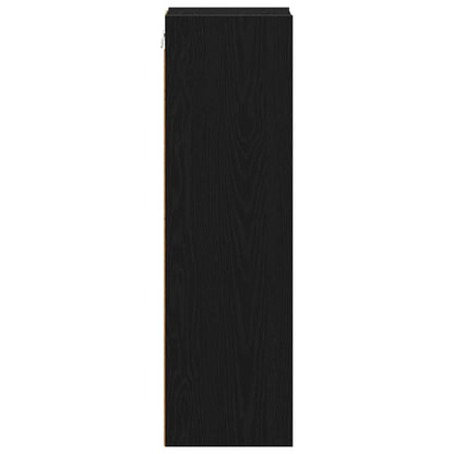 Hängeschrank Riga Schwarz Eichen-Optik 20 x 29,5 x 100 cm