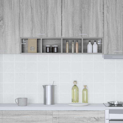 Hängeschrank mit Speicher Riga Graues Sonoma 20 x 29,5 x 100 cm