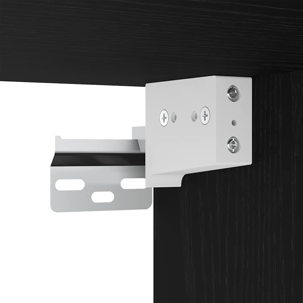 Hängeschrank Riga Schwarz Eichen-Optik 30 x 29,5 x 100 cm