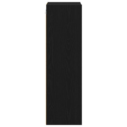 Hängeschrank Riga Schwarz Eichen-Optik 30 x 29,5 x 100 cm