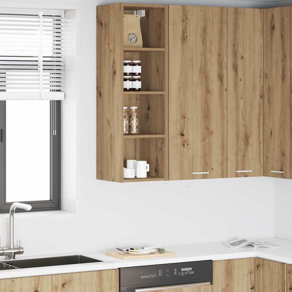 Hängeschrank mit Speicher Riga Artisan-Eiche 30 x 29,5 x 100 cm