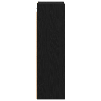 Hängeschrank Riga Schwarz Eichen-Optik 40 x 29,5 x 100 cm