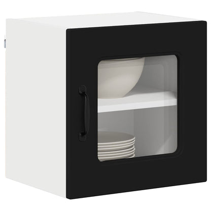 Küchenschrank mit Regal Schwarz 40 x 31 x 40 cm Holzwerkstoff