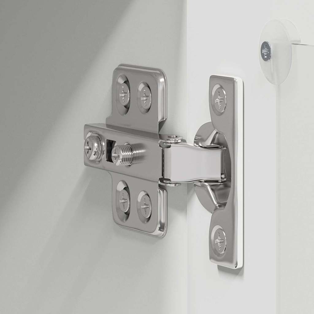 Küchenschrank mit Regal 2 pcs Hochglanz Weiß 40 x 31 x 40 cm