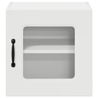 Küchenschrank mit Regal 2 pcs Hochglanz Weiß 40 x 31 x 40 cm