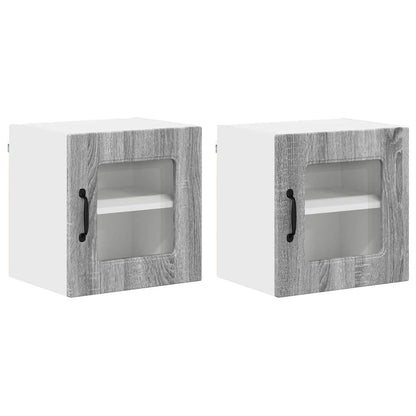 Küchenschrank 2 pcs Graues Sonoma 40 x 31 x 40 cm Holzwerkstoff