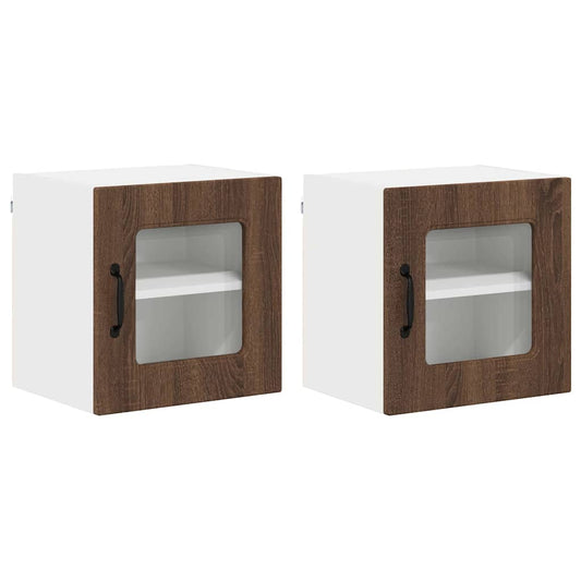 Küchenschrank 2 pcs Braun Eichen-Optik 40 x 31 x 40 cm