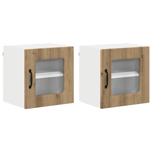 Küchenschrank 2 pcs Artisan-Eiche 40 x 31 x 40 cm Holzwerkstoff