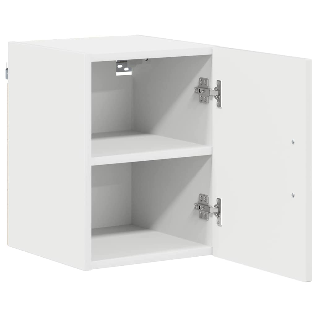 Küchenschrank mit Regal 2 pcs Hochglanz Weiß 30 x 31 x 40 cm