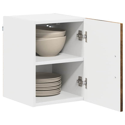 Küchenschrank mit Regal 2 pcs Geräucherte Eiche 30 x 31 x 40 cm