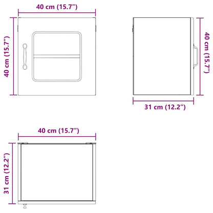 Küchenschrank Beton Grau 40 x 31 x 40 cm Holzwerkstoff