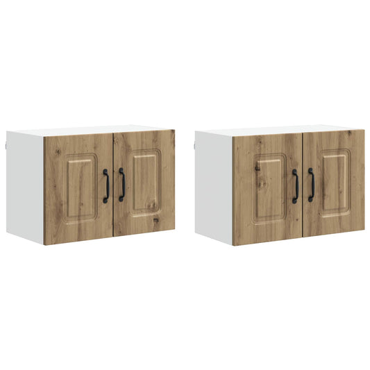 Küchenschrank 2 pcs Artisan-Eiche 60 x 31 x 40 cm Holzwerkstoff