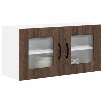 Küchenschrank Braun Eichen-Optik 80 x 31 x 40 cm Holzwerkstoff
