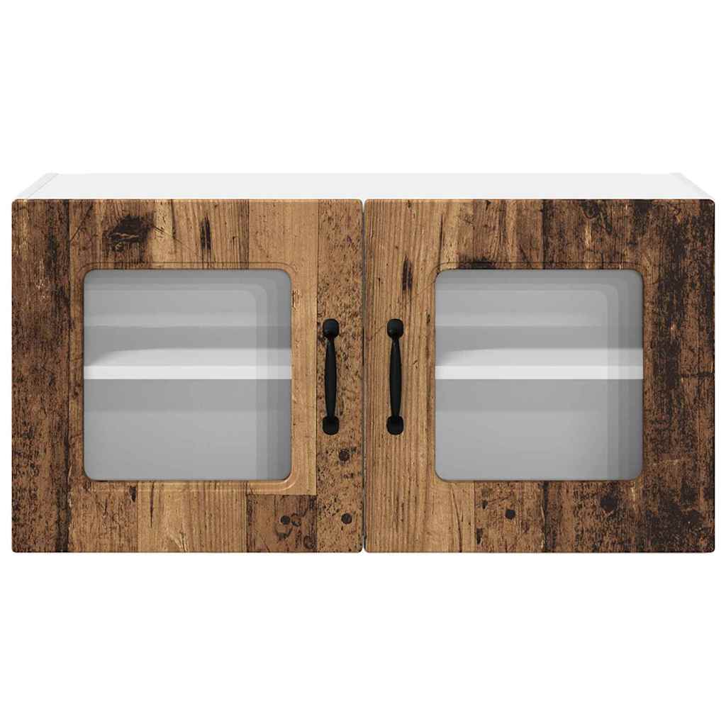 Küchenschrank mit Regal Altholz 80 x 31 x 40 cm Holzwerkstoff