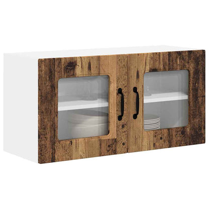Küchenschrank mit Regal Altholz 80 x 31 x 40 cm Holzwerkstoff