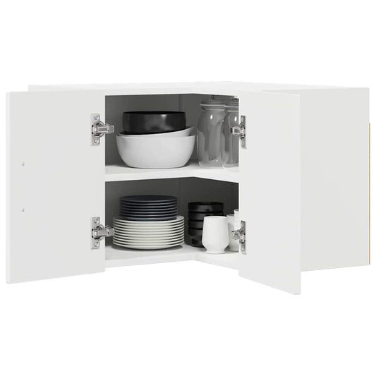 Küchenschrank mit Regal Weiß 57 x 57 x 40 cm Holzwerkstoff