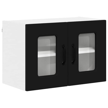 Küchenschrank 2 pcs Schwarz 60 x 31 x 40 cm Holzwerkstoff