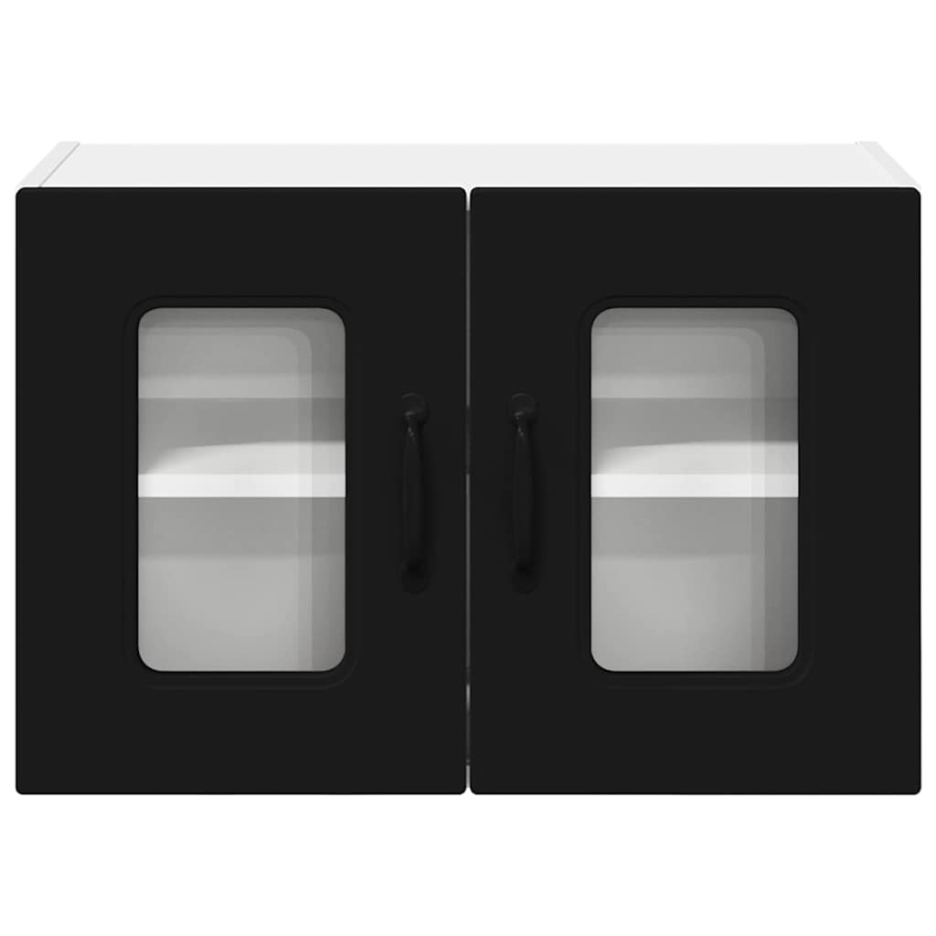 Küchenschrank 2 pcs Schwarz 60 x 31 x 40 cm Holzwerkstoff