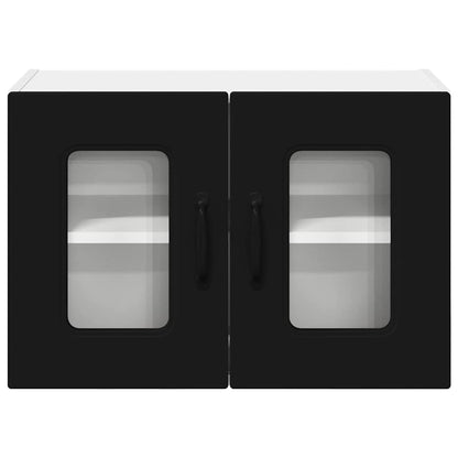 Küchenschrank 2 pcs Schwarz 60 x 31 x 40 cm Holzwerkstoff