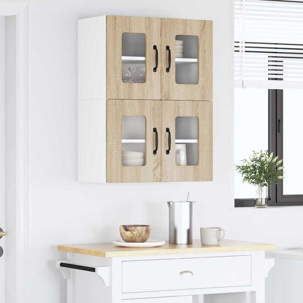 Küchenschrank 2 pcs Sonoma-Eiche 60 x 31 x 40 cm Holzwerkstoff
