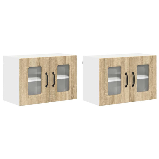 Küchenschrank 2 pcs Sonoma-Eiche 60 x 31 x 40 cm Holzwerkstoff