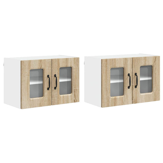 Küchenschrank 2 pcs Sonoma-Eiche 60 x 31 x 40 cm Holzwerkstoff