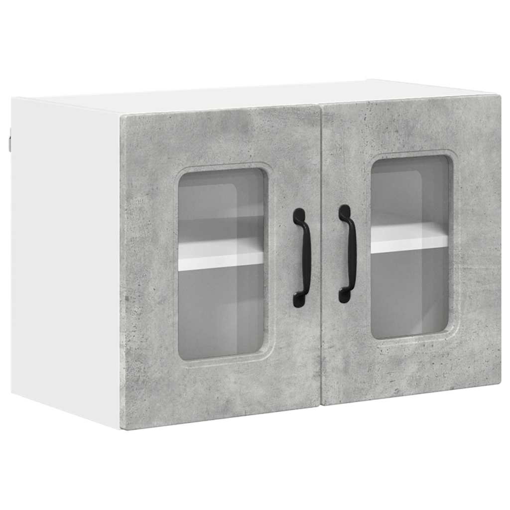 Küchenschrank 2 pcs Beton Grau 60 x 31 x 40 cm Holzwerkstoff