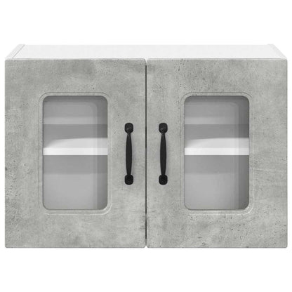 Küchenschrank 2 pcs Beton Grau 60 x 31 x 40 cm Holzwerkstoff