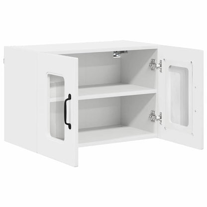 Küchenschrank mit Regal 2 pcs Hochglanz Weiß 60 x 31 x 40 cm