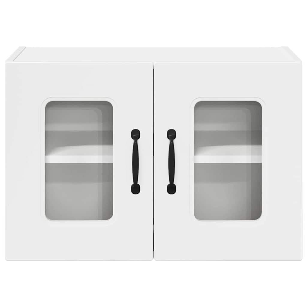 Küchenschrank mit Regal 2 pcs Hochglanz Weiß 60 x 31 x 40 cm