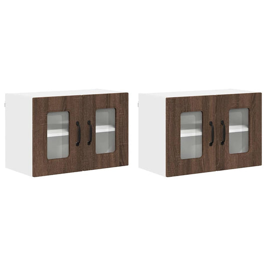 Küchenschrank 2 pcs Braun Eichen-Optik 60 x 31 x 40 cm