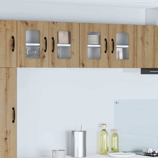 Küchenschrank 2 pcs Artisan-Eiche 60 x 31 x 40 cm Holzwerkstoff