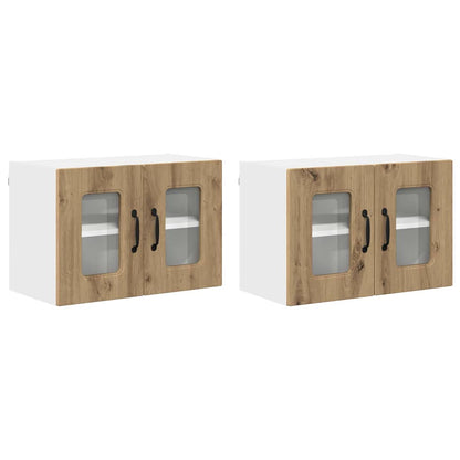 Küchenschrank 2 pcs Artisan-Eiche 60 x 31 x 40 cm Holzwerkstoff