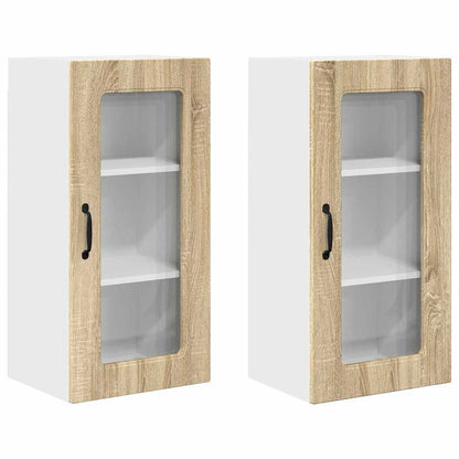 Küchenschrank 2 pcs Sonoma-Eiche 40 x 31 x 80 cm Holzwerkstoff