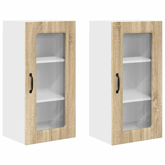 Küchenschrank 2 pcs Sonoma-Eiche 40 x 31 x 80 cm Holzwerkstoff
