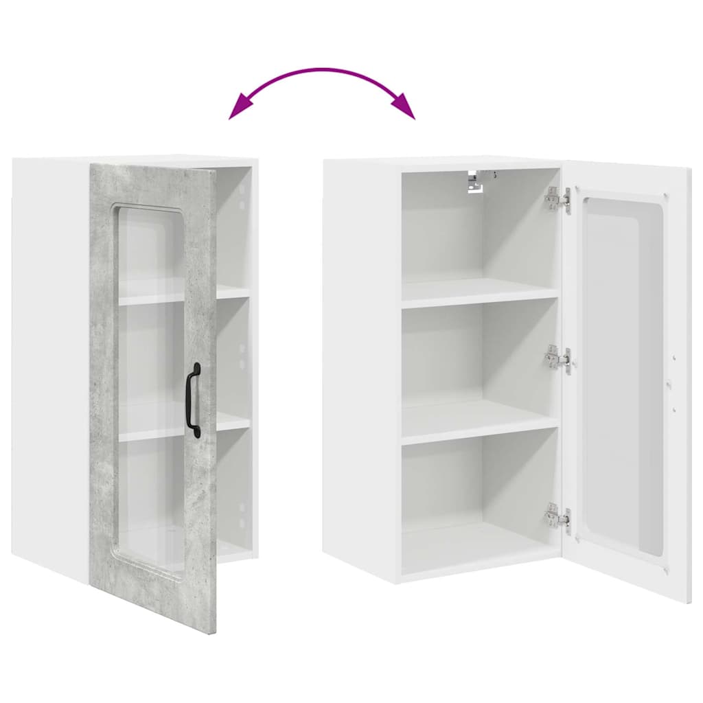 Küchenschrank Beton Grau 40 x 31 x 80 cm Holzwerkstoff