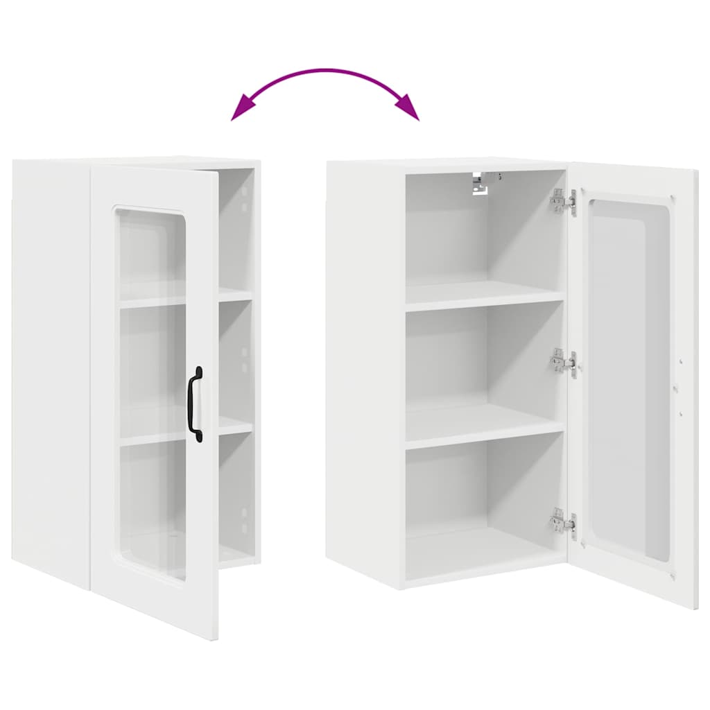 Küchenschrank Hochglanz Weiß 40 x 31 x 80 cm Holzwerkstoff