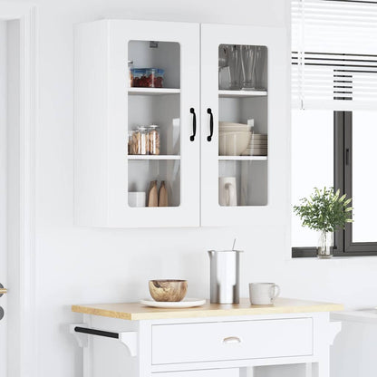 Küchenschrank mit Regal 2 pcs Hochglanz Weiß 40 x 31 x 80 cm