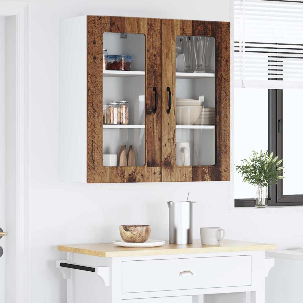Küchenschrank mit Regal Altholz 40 x 31 x 80 cm Holzwerkstoff