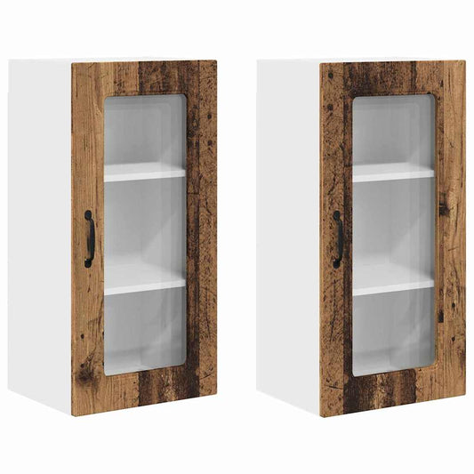 Küchenschrank 2 pcs Altholz 40 x 31 x 80 cm Holzwerkstoff