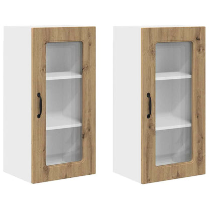 Küchenschrank 2 pcs Artisan-Eiche 40 x 31 x 80 cm Holzwerkstoff